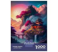 Puzzle Per Ragazzi 1000 Pezzi Fantasy Village The Mount Puzzle Per Adulti Giochi Rilassanti Taglio Di Precisione Offerta Come Regalo Per Tutta La Famiglia 52x38cm/1000pcs