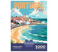 Puzzle Per Ragazzi 1000 Pezzi Faro Portugal Travel Puzzle Per Adulti Gioco Pratico Sfida Difficile Ideale Come Regalo 70x50cm/1000pcs