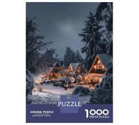Puzzle Per Ragazzi 1000 Pezzi Festive Cozy Winter Cabin Puzzle Per Adulti Giochi Rilassanti Decorazione Per La Casa Regali Unici Per Compleanno E Natale 38x26cm/1000pcs