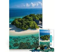 Puzzle per ragazzi 1000 pezzi Fuga tropicale Taglio preciso Divertimento Creativo Gioco per la mente Relax Divertimento Regalo di Natale Arte (50x75cm)