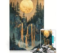 Puzzle per ragazzi 1000 pezzi Gold Eruption, giocattoli fai da te, decorazioni artistiche per la casa, ideale come regalo per tutta la famiglia 38x52cm