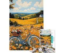 Puzzle per ragazzi 1000 pezzi Golden Countryside Escape Puzzle per ragazzi Giochi divertenti Taglio di precisione compleanno e altri compleanni (dimensioni 38x52cm)