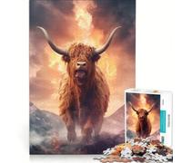 Puzzle per ragazzi 1000 pezzi Hot Lava Highland Bottle, gioco per famiglie, divertimento a casa, ideale come regalo 38x26cm