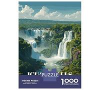 Puzzle Per Ragazzi 1000 Pezzi Iguazu Falls, ArgentinaBrazil Puzzle Per Adulti Giochi Per Famiglie Analisi E Logica Come Regali Per Tutta La Famiglia 70x50cm/1000pcs