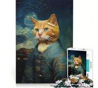 Puzzle per ragazzi 1000 pezzi La Musa baffuta di Van Gogh giochi rilassanti interazione genitore-figlio regalo di compleanno 50x75cm