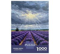 Puzzle Per Ragazzi 1000 Pezzi Lavender Field Under Dramatic Sky Painting Puzzle Per Adulti Giocattoli Fai Da Te Analisi E Logica Regali Unici Per Compleanno E Natale 52x38cm/1000pcs
