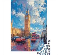 Puzzle Per Ragazzi 1000 Pezzi London Cityscape with Big Ben Puzzle Gioco Rompicapo Un'opera D'arte Regali Unici Per Compleanno E Natale 38x26cm/1000pcs