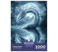 Puzzle Per Ragazzi 1000 Pezzi Magical Silver Dragon Puzzle Per Adulti Giochi Rilassanti Decorazione Da Parete Offerta Come Regalo Per Tutta La Famiglia 70x50cm/1000pcs