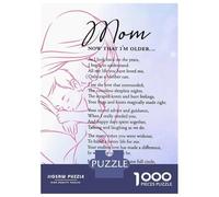 Puzzle Per Ragazzi 1000 Pezzi Mom Now That Im Older Puzzle Giochi Rilassanti Difficile Difficile E Sfida 38x26cm/1000pcs