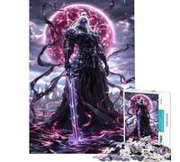 Puzzle per ragazzi 1000 pezzi Mondo Oscuro Samurai Divertimento a casa Attività migliora la memoria Giochi divertenti Adatto a persone dai 14 anni in su 38x52cm