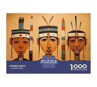 Puzzle Per Ragazzi 1000 Pezzi Native American Indian Art-6 Puzzle Giochi Rilassanti Difficile Difficile E Sfida 70x50cm/1000pcs