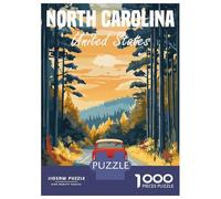 Puzzle Per Ragazzi 1000 Pezzi North Carolina Road Trip Puzzle Per Adulti Gioco Pratico Sfida Difficile Ideale Come Regalo 70x50cm/1000pcs