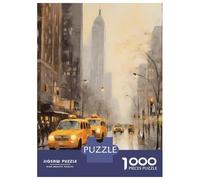 Puzzle Per Ragazzi 1000 Pezzi NYC Street Scene Puzzle Giochi Rilassanti Difficile Difficile E Sfida 70x50cm/1000pcs