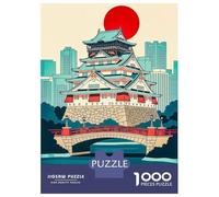 Puzzle Per Ragazzi 1000 Pezzi Osaka Castle And Cityscape Puzzle Per Adulti Gioco Pratico Taglio Di Precisione Attività Divertenti A Casa 70x50cm/1000pcs