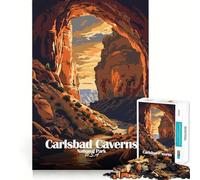Puzzle per ragazzi 1000 pezzi Parco Nazionale delle Grotte di Carlsbad Ritagli precisi Divertimento Creativo Gioco per la mente Relax Divertimento Regalo di Natale Arte (50x75cm)