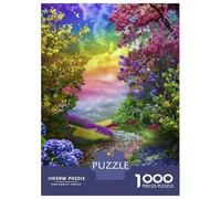 Puzzle Per Ragazzi 1000 Pezzi Rainbow Garden Pathway Puzzle Per Adulti Giochi Rilassanti Taglio Di Precisione Offerta Come Regalo Per Tutta La Famiglia 52x38cm/1000pcs