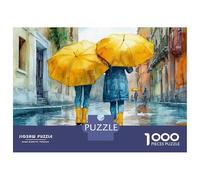 Puzzle Per Ragazzi 1000 Pezzi Rainy Day Romance Puzzle Per Adulti Giocattoli Fai Da Te Analisi E Logica Regali Unici Per Compleanno E Natale 52x38cm/1000pcs