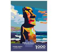 Puzzle Per Ragazzi 1000 Pezzi Rapa Nui National Park Chile Art Puzzle Giochi Rilassanti Difficile Difficile E Sfida 70x50cm/1000pcs