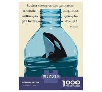 Puzzle Per Ragazzi 1000 Pezzi Save The Ocean Puzzle Per Adulti Gioco Pratico Sfida Difficile Ideale Come Regalo 38x26cm/1000pcs