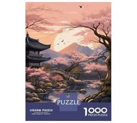 Puzzle Per Ragazzi 1000 Pezzi Serenity in Sakura Blossom Puzzle Per Adulti Giochi Rilassanti Decorazione Per La Casa Regali Unici Per Compleanno E Natale 70x50cm/1000pcs