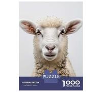Puzzle Per Ragazzi 1000 Pezzi Sheep Face Puzzle Giochi Rilassanti Difficile Difficile E Sfida 70x50cm/1000pcs