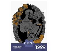 Puzzle Per Ragazzi 1000 Pezzi Skulls Love Puzzle Per Adulti Gioco Pratico Sfida Difficile Ideale Come Regalo 52x38cm/1000pcs