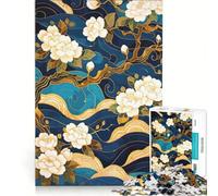 Puzzle per ragazzi 1000 pezzi Sogno floreale giapponese, gioco impossibile, attività per famiglie, ideale come regalo per tutta la famiglia 38x52cm