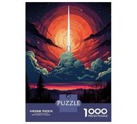 Puzzle Per Ragazzi 1000 Pezzi Space Rocket Launching Into The Sky Puzzle Per Adulti Giochi Per Famiglie Analisi E Logica Come Regali Per Tutta La Famiglia 52x38cm/1000pcs
