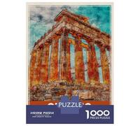 Puzzle Per Ragazzi 1000 Pezzi Travel Art Athens Greece Puzzle Giochi Rilassanti Difficile Difficile E Sfida 52x38cm/1000pcs