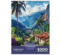 Puzzle Per Ragazzi 1000 Pezzi Tropical Andes South America Illustration Puzzle Per Adulti Gioco Pratico Taglio Di Precisione Attività Divertenti A Casa 38x26cm/1000pcs