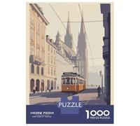 Puzzle Per Ragazzi 1000 Pezzi Vienna Austria Travel Puzzle Per Adulti Gioco Pratico Sfida Difficile Ideale Come Regalo 52x38cm/1000pcs