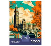 Puzzle Per Ragazzi 1000 Pezzi Welcome to London III Puzzle Giochi Rilassanti Difficile Difficile E Sfida 38x26cm/1000pcs