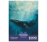 Puzzle Per Ragazzi 1000 Pezzi Whale Whispers Boy Dreams Puzzle Gioco Rompicapo Un'opera D'arte Regali Unici Per Compleanno E Natale 38x26cm/1000pcs