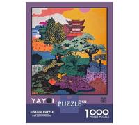 Puzzle Per Ragazzi 1000 Pezzi Yayoi Kusama Japan Landscape Exhibition Poster Puzzle Gioco Rompicapo Un'opera D'arte Regali Unici Per Compleanno E Natale 38x26cm/1000pcs