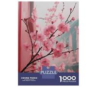 Puzzle Per Ragazzi 1000 Pink Cherry Blossoms in Bloom Puzzle Giochi Divertenti Decorazione Perfetta Offerta Come Regalo Per Tutta La Famiglia 52x38cm/1000pcs