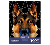 Puzzle Per Ragazzi 1000 Polygonal German Shepherd Puzzle Per Adulti Gioco Rompicapo Perfetto Per Decorare E Fare Regali A Tutta La Famiglia 52x38cm/1000pcs