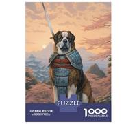 Puzzle Per Ragazzi 1000 Saint Bernard The Samurai Puzzle Per Adulti Gioco Rompicapo Perfetto Per Decorare E Fare Regali A Tutta La Famiglia 70x50cm/1000pcs