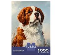 Puzzle Per Ragazzi 1000 St. Bernard's Gaze Puzzle Fai Da Te Giocattoli Difficili Difficili Affare Come Regali Per Tutta La Famiglia 52x38cm/1000pcs