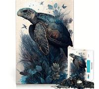 Puzzle per ragazzi 1000 Tartarughe Mitiche Taglio stretto Divertente Gioco creativo per la mente Rilassamento Divertimento Regalo di Natale Arte (38x26cm)