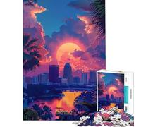 Puzzle per ragazzi 1000 Tramonto a Orlando Florida Difficile e stimolante Gioco rilassante Adatto a partire dai 14 anni (50x75cm)