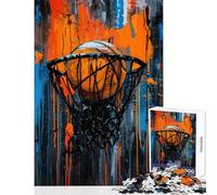 Puzzle per ragazzi 1000 Urban Slam Dunk Giochi divertenti Antistress Decorazione per la casa Ogni pezzo è unico (38x26cm)