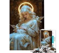 Puzzle per ragazzi 1000 Vergine Maria una sfida da completare un'opera d'arte un giocattolo antistress adatto a partire dai 14 anni (38x52cm)