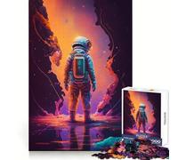 Puzzle per ragazzi "Astronauta nella terza dimensione" da 1000 pezzi,stimolante per lo sviluppo delle capacità cognitive,ideale per il tempo libero,con bordi definiti,perfetto per le vacanze (38x26cm)