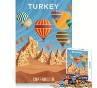 Puzzle per ragazzi "Cappadocia Turchia" da 1000 pezzi, ideale per allenare la concentrazione, calmare e distrarre, con incastri precisi (50x75cm) Regalo perfetto