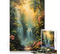 Puzzle per ragazzi "Cascata Paradiso" da 1000 pezzi, stimolante per la memoria e il relax, con taglio preciso, ideale come regalo di compleanno (38x26cm)