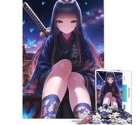 Puzzle per ragazzi con 1000 farfalle Ninja Girl una sfida da completare un'opera d'arte antistress adatta a partire dai 14 anni (38x52cm)