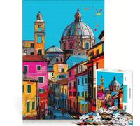 Puzzle per ragazzi con 1000 pezzi raffiguranti il paesaggio urbano di Roma, giochi rilassanti, interazione genitore-figlio, regalo di compleanno o per occasioni speciali 50x75cm