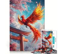Puzzle per ragazzi con cancello Torii della Fenice, 1000 pezzi, rompicapo rilassante, assemblaggio di immagini, regalo affettuoso (38x26cm)
