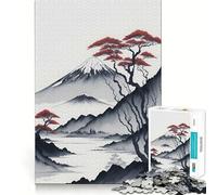 Puzzle per ragazzi con immagine del sereno Monte Fuji, 1000 pezzi, gioco di logica, rilassante, da assemblare, regalo perfetto (38x52cm)