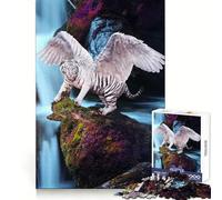 Puzzle per ragazzi con tigre alata, 1000 pezzi, stimolante per la memoria e il relax, con taglio preciso, ideale come regalo di compleanno (50x75cm)